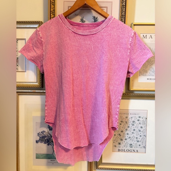 Frank & Eileen Theo Perfect Tee Heritage Jersey Mineral wash Pink XS - Picture 7 of 10